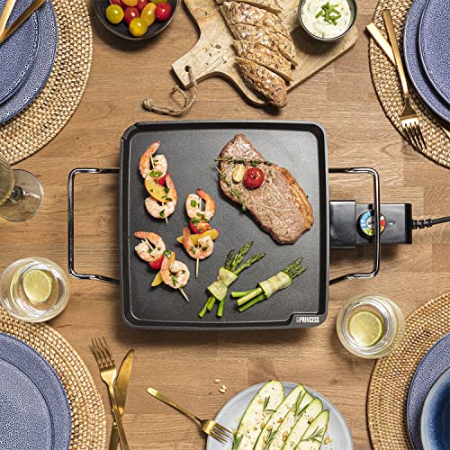 Detalle de Plancha Princess Chef Mini Classic noire – 28 x 28 cm, 1900 W