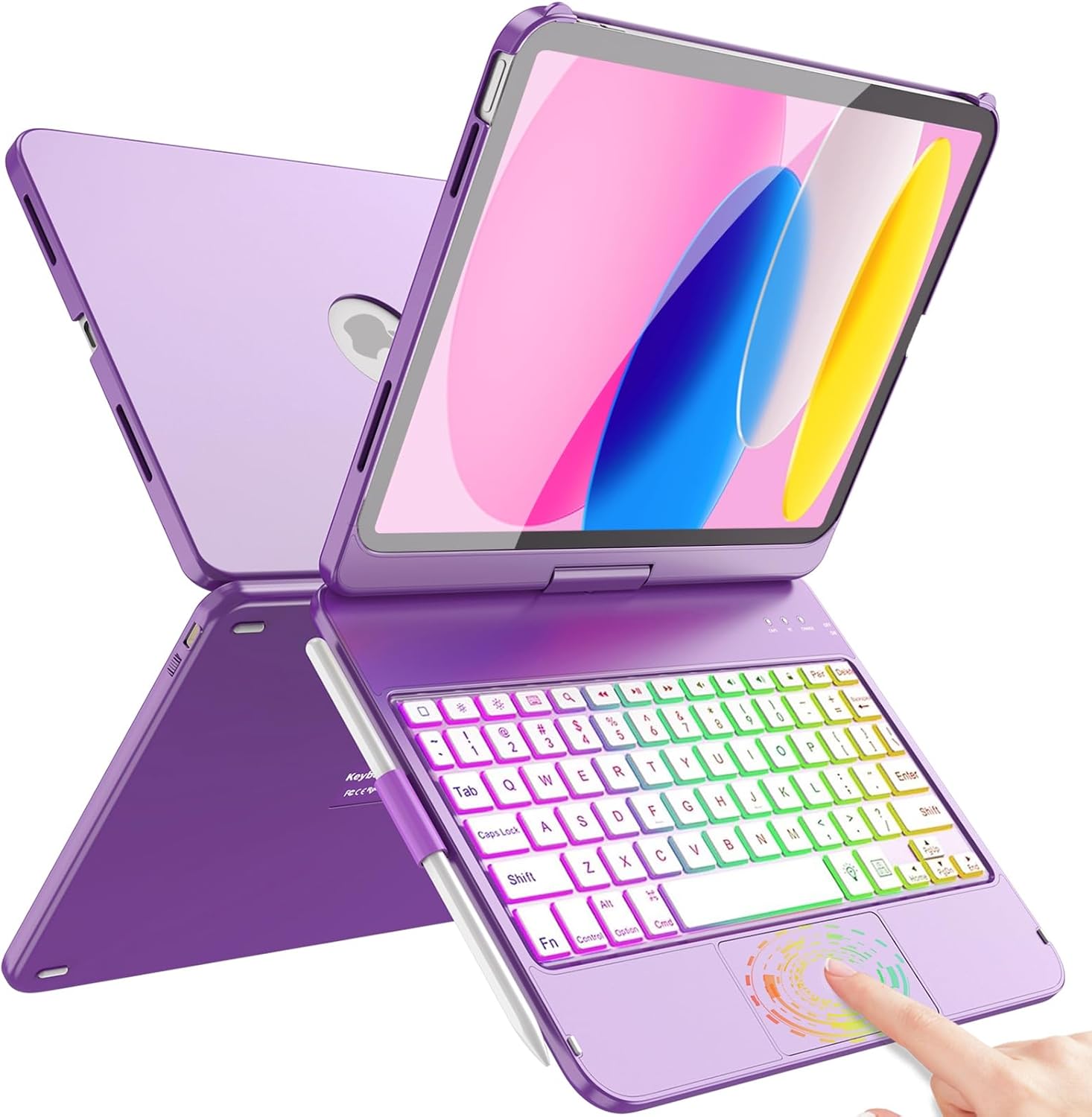 FUWANG Touch Keyboard Case for iPad 11th Gen A16