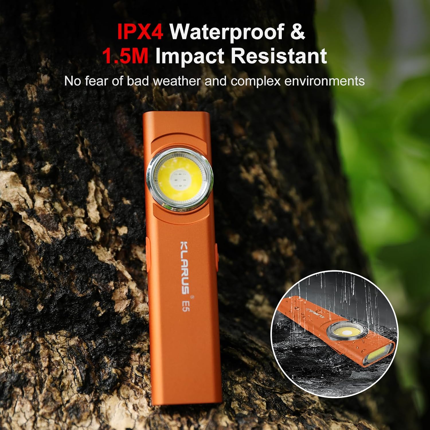 Thumbnail 6 de Klarus Lampe de travail COB rechargeable USB‑C 600 lumens, mini EDC plate avec base magnétique et clip