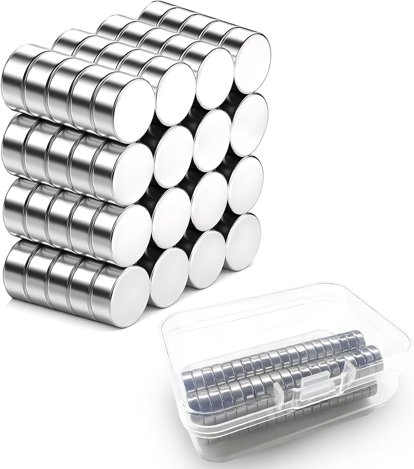 Thumbnail 5 de NXPUXP 80 Pack Round Strong Magnets – 10mm x 3mm Neodymium Magnets with Case