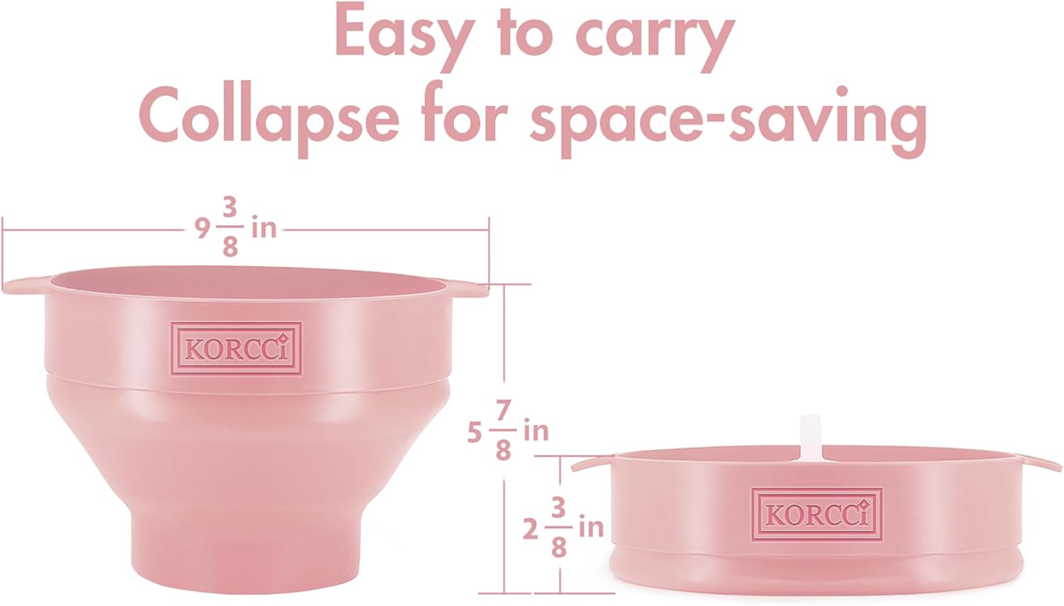 Detalle de Korcci Microwaveable Silicone Popcorn Popper 🍿