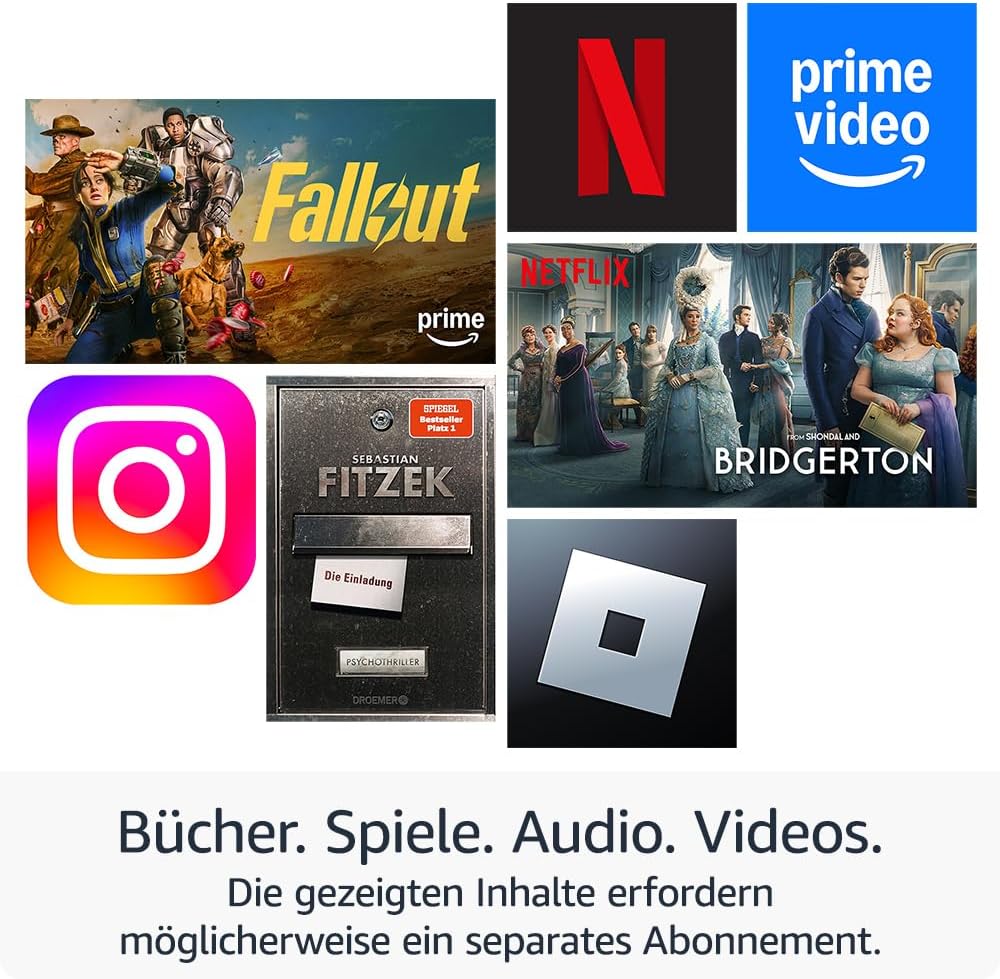 Detalle de Amazon Fire HD 8-Tablet (2024): 8-Zoll-Display, 3 GB RAM, 32 GB Speicher, ideal für Unterwegs