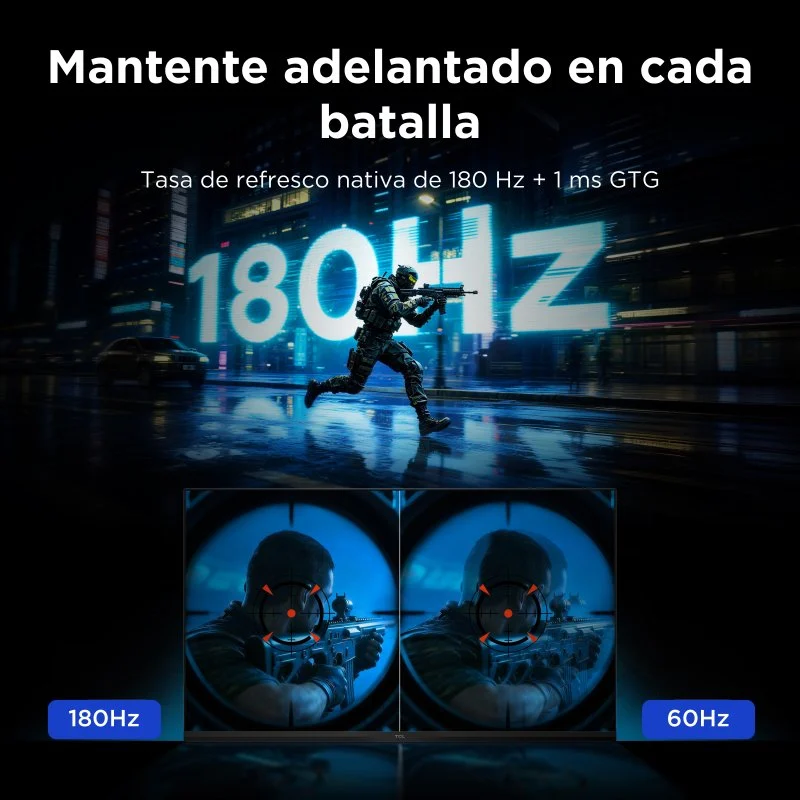 Detalle de Monitor TCL 27G64 de 27" VA MiniLED QHD 180 Hz HDR600 FreeSync