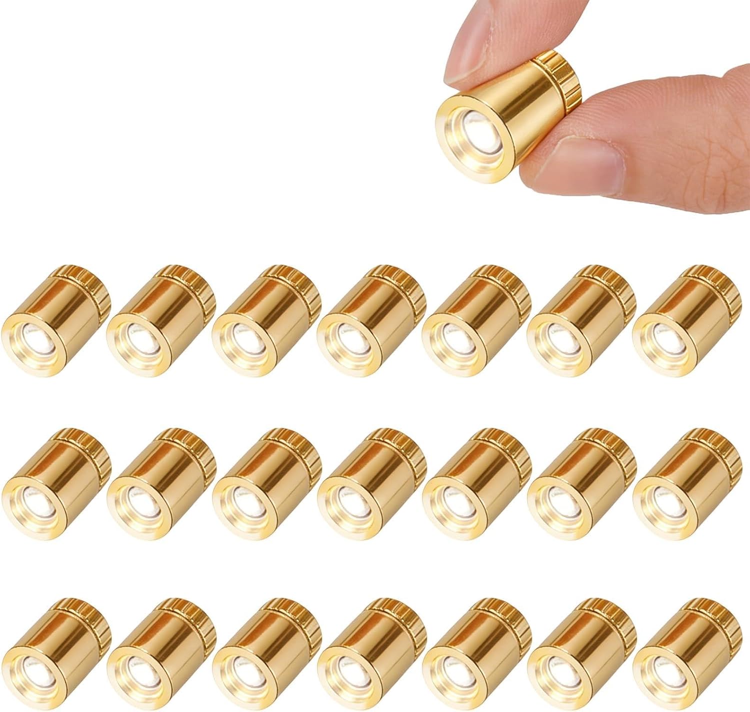 Detalle de AUAUY mini lampki LED, 22 szt., 1,5 × 1 cm do rękodzieła i dekoracji