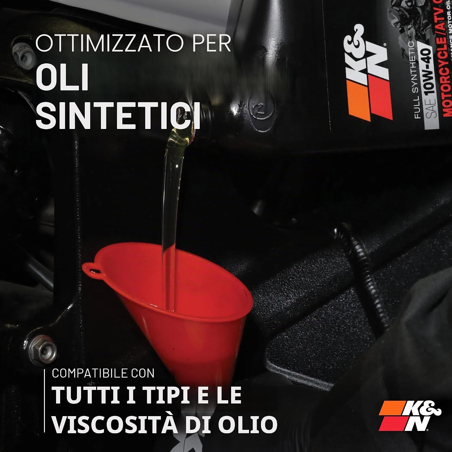 Thumbnail 6 de K&N Filtro olio per motociclette KN-153 (78x85mm) per Ducati e Bimota selezionati