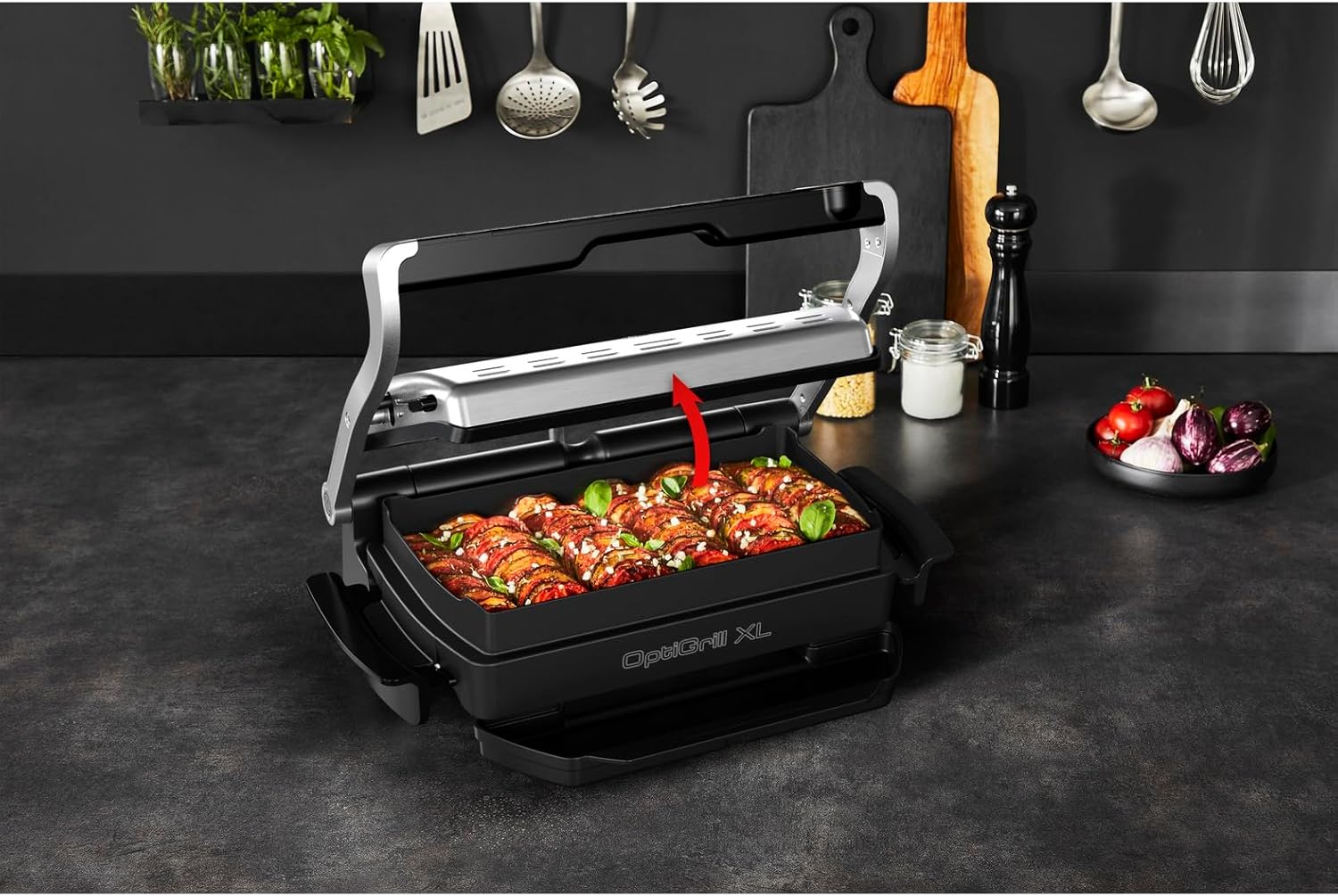 Thumbnail 1 de Tefal OptiGrill+ XL Backschale XA7278 (2 Liter) für 4–6 Portionen – antihaftbeschichtete Aludruckguss-Form