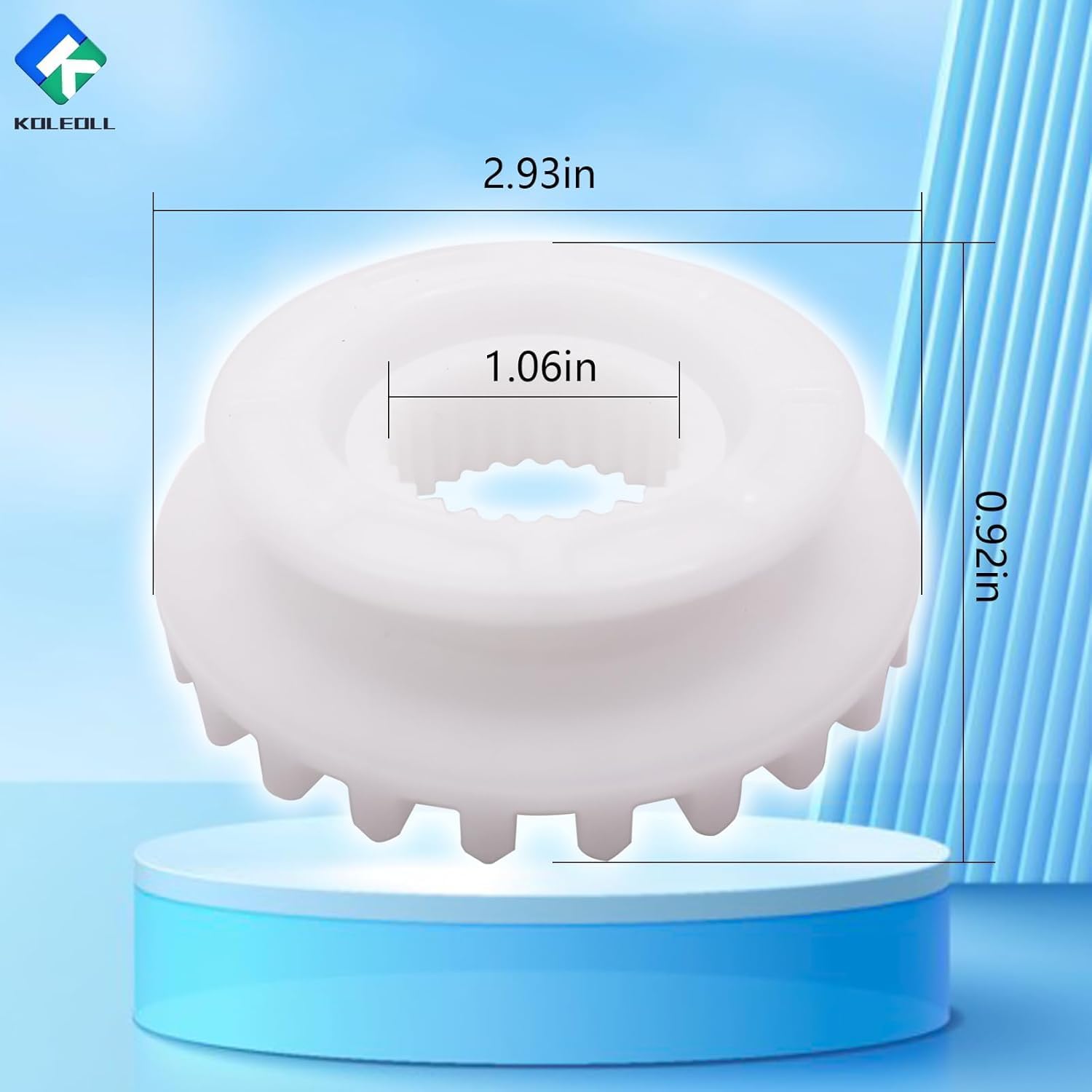 Detalle de KOLEOLL WH05X24185 Washing Machine Clutch, 2-Piece Replacement for GE and Hotpoint