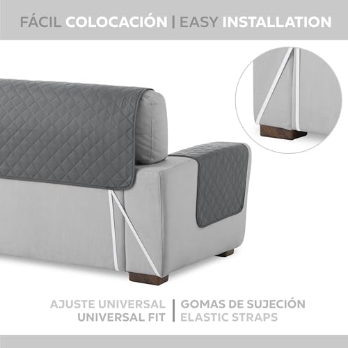 Thumbnail 3 de Textilhome Funda Cubre Sofá Malu 3 Plazas 🛋️ Resistente y Reversible