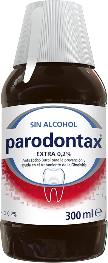 Detalle de Parodontax Enjuague Bucal Extra Antiséptico Sin Alcohol 🦷 300 ml