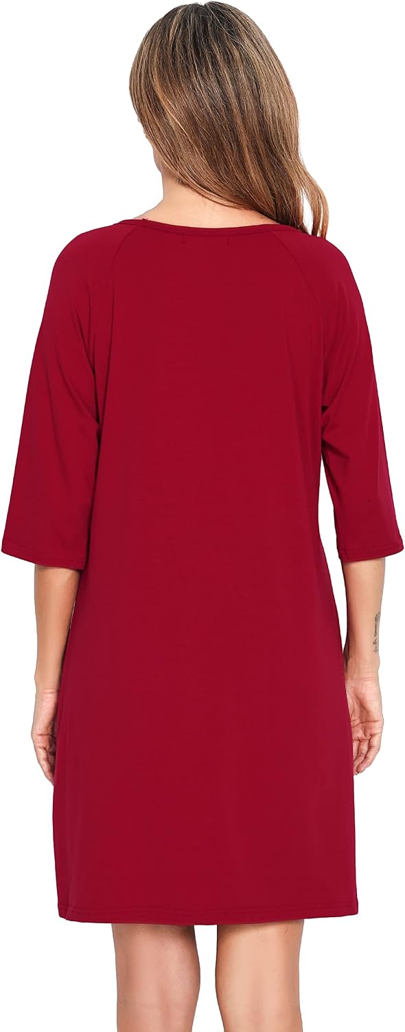 Thumbnail 3 de Vlazom Women 3 in 1 Cotton Nursing Nightgown: Maternity Sleepwear with Breastfeeding Access