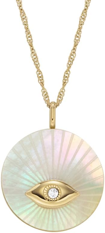 Thumbnail 2 de FOSSIL Collier à pendentifs ronds en acier inoxydable doré — pendentifs polis avec fermoir mousqueton