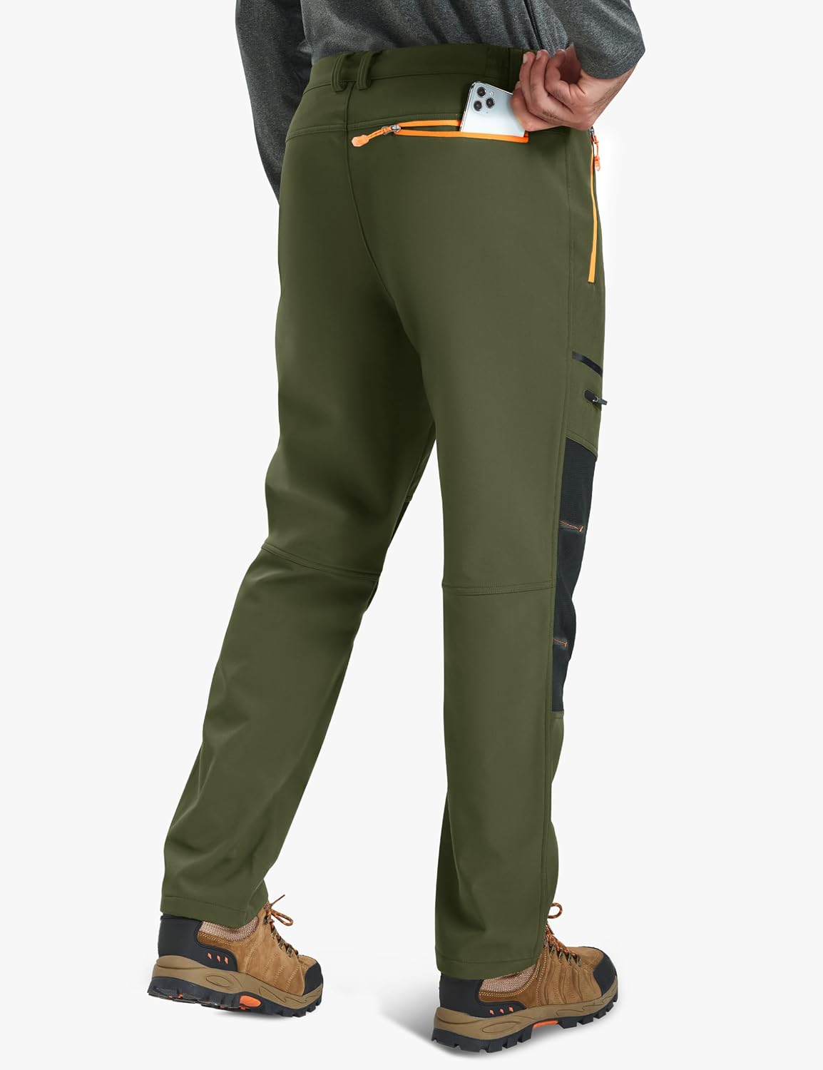 Detalle 2 de TACVASEN outdoor winter trousers, fleece softshell