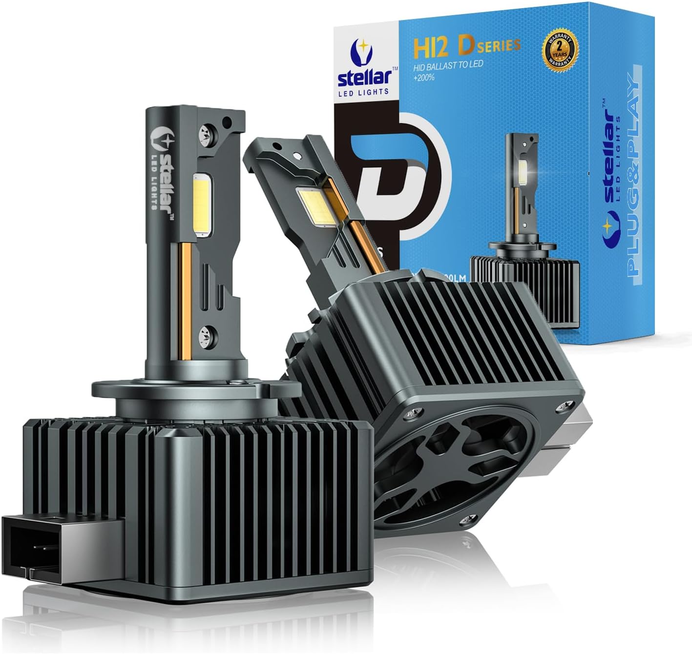 Detalle de Stellar D1S Xenon Bulb 6000 K Diamond White – Packung zu zweit, mit 2 Jahre Garantie