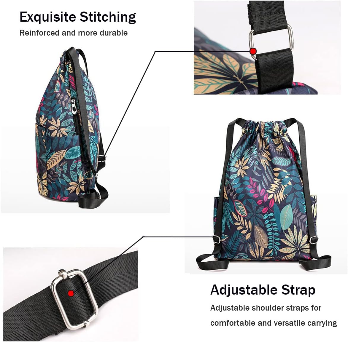 Thumbnail 4 de Veyarien Drawstring Gym Bags – Waterproof, Large Capacity Draw String Bags for Everyone
