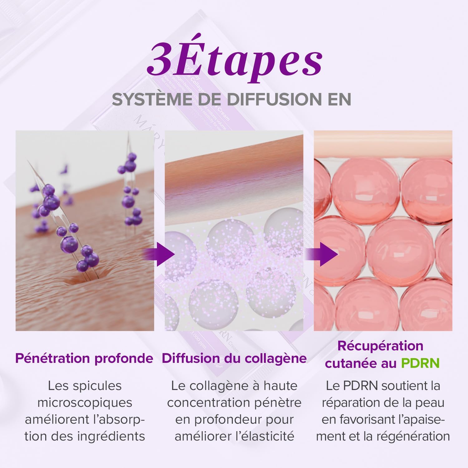 Thumbnail 4 de Mary&May Crème Spicule Collagène PDRN – Hydratante visage aux spicules marins et collagène français