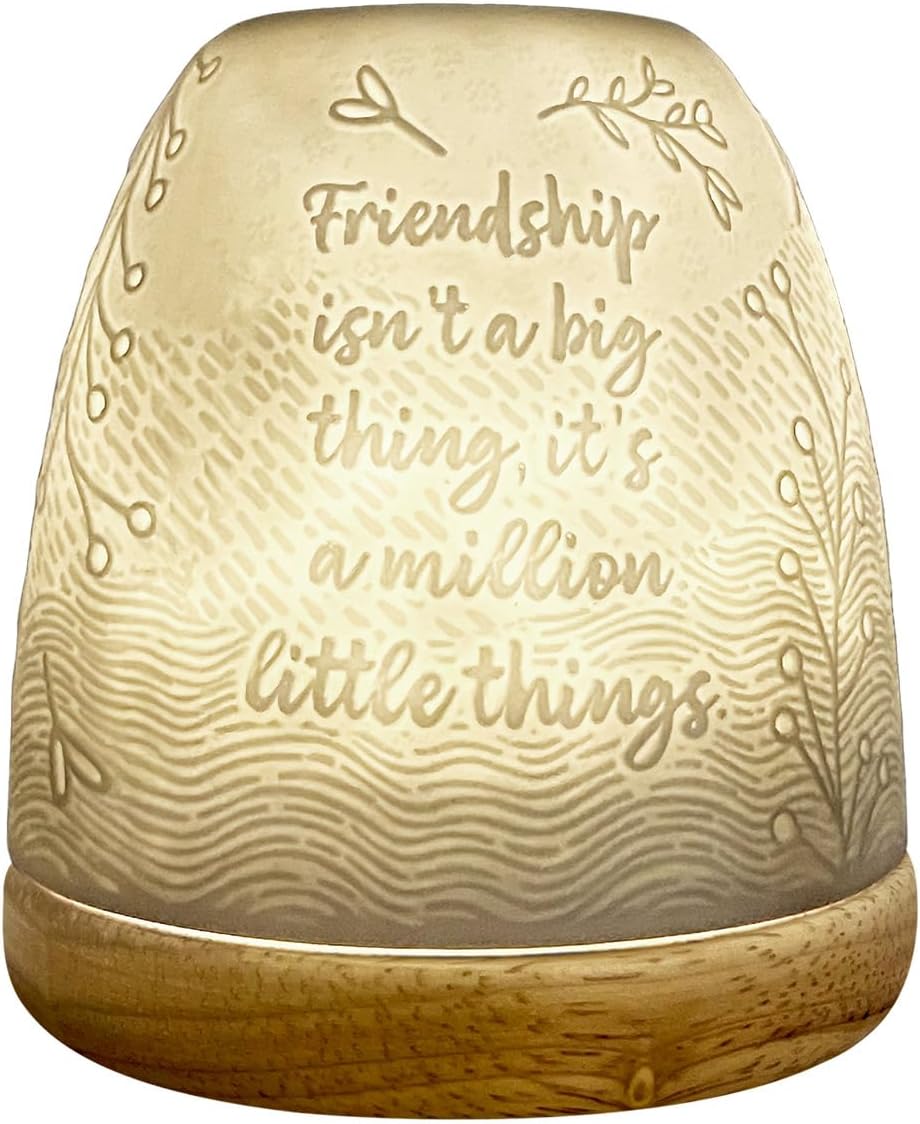 Thumbnail 4 de Porcelain Tall Tealight Holder Dome by Cello — 3D lithophane tealight glow for LED or real candles