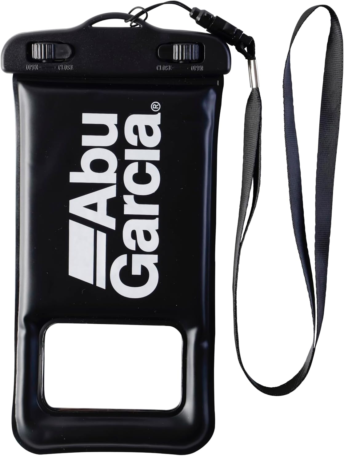 Detalle de AbuGarcia フローティングスマートフォンケース ブラック 防水・浮力・首掛けタイプ