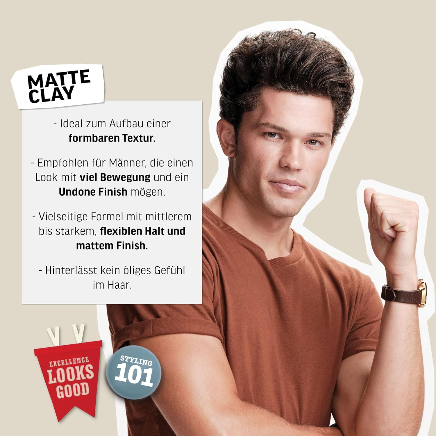 Detalle de American Crew Matte Clay 85 g