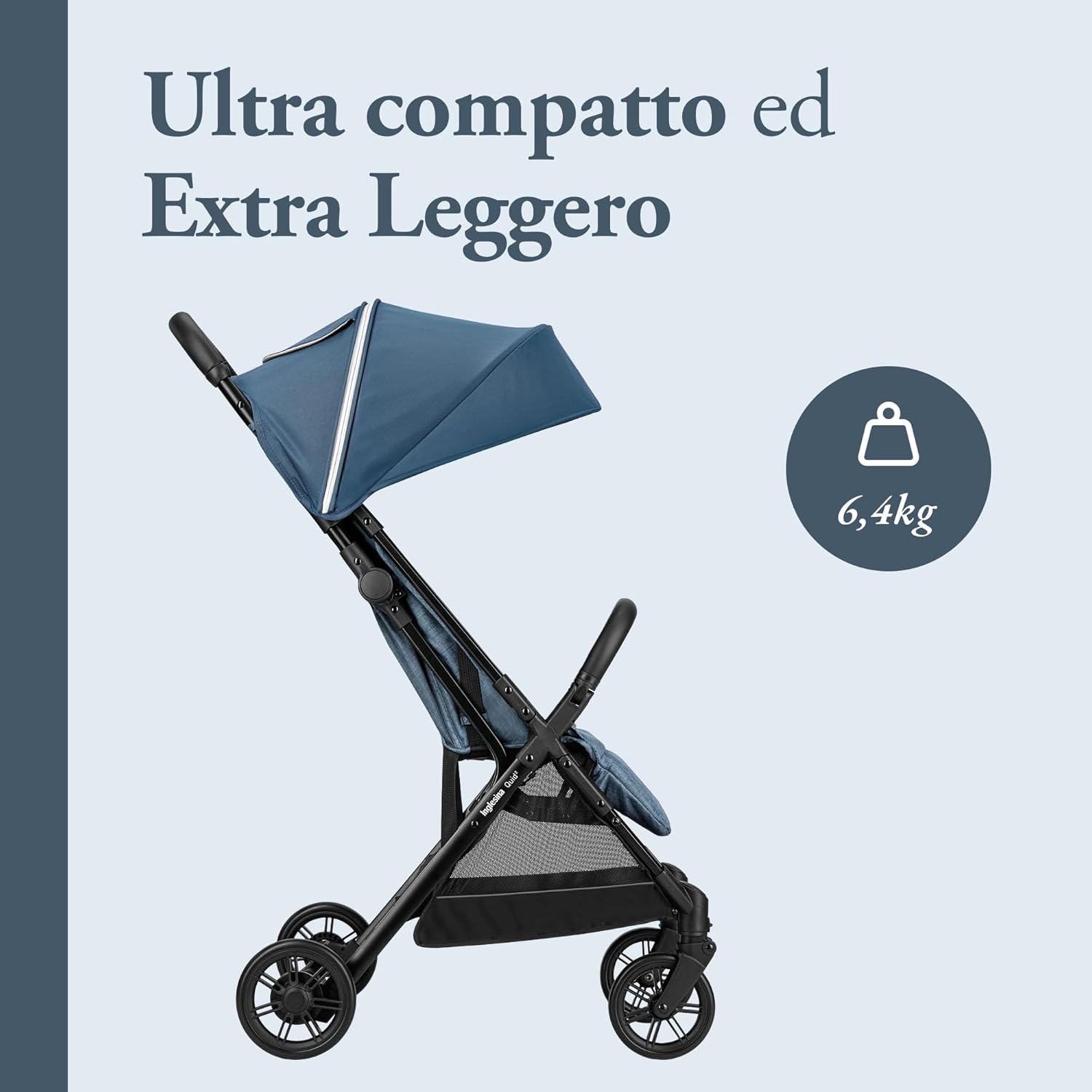 Detalle de Inglesina Quid 2: passeggino leggero e compatto fino a 22 kg, ideale per viaggiare in aereo
