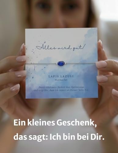 Thumbnail 6 de happymaker Mutmacher Geschenk: Heilstein-Armband mit echtem Lapislazuli