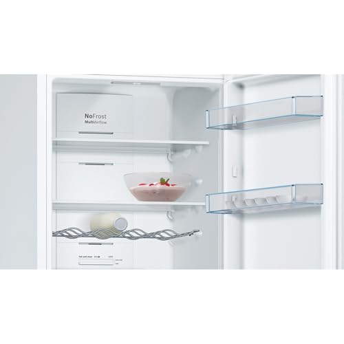 Detalle de Bosch Frigorífico Combi Serie 4 60 cm KGN362WED: Total NoFrost y VitaFresh para una cocina ordenada