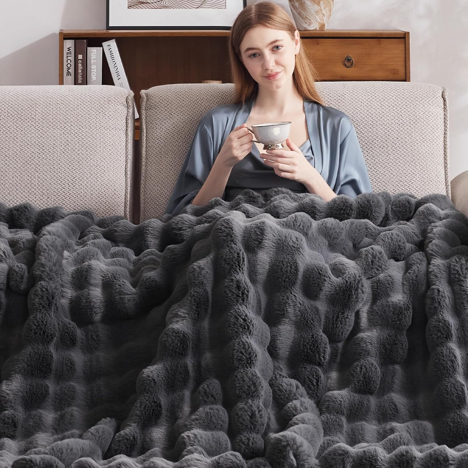 Detalle de Anysay Heated Blanket Throw 50" x 60"