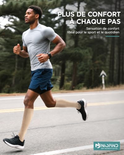 Thumbnail 6 de Niofind Chaussettes de Compression Homme & Femme – 2 paires, 65% coton