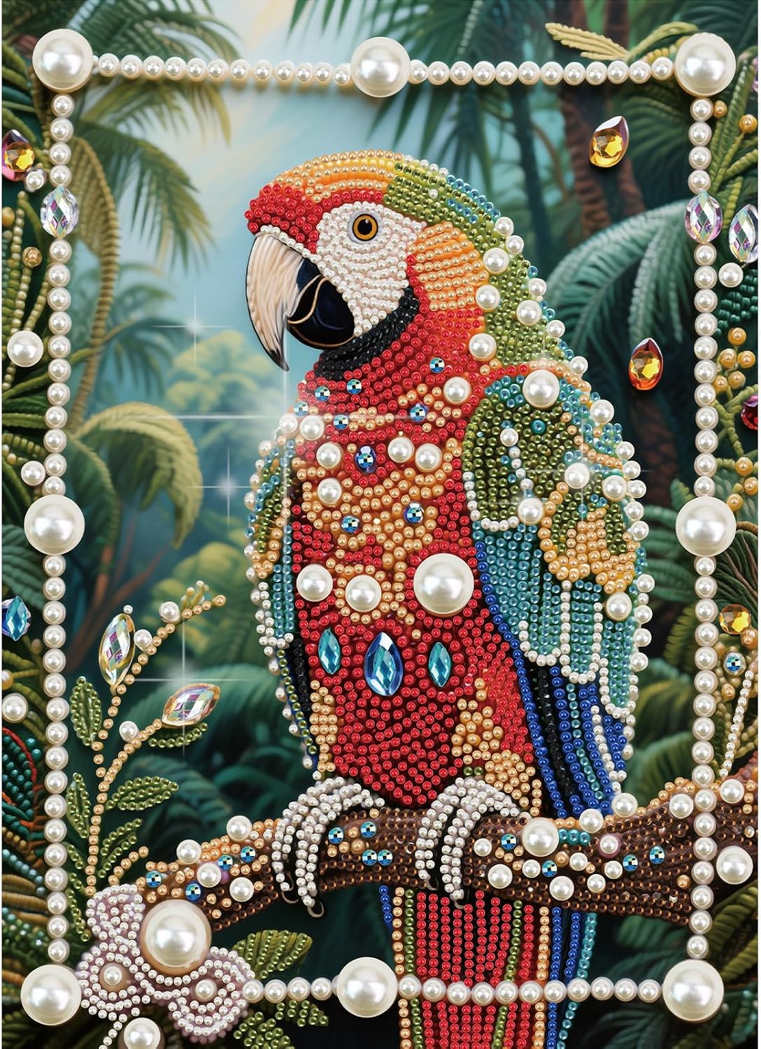 Detalle de Pearl Diamond Painting Kit, 15.7 x 11.8 Inches