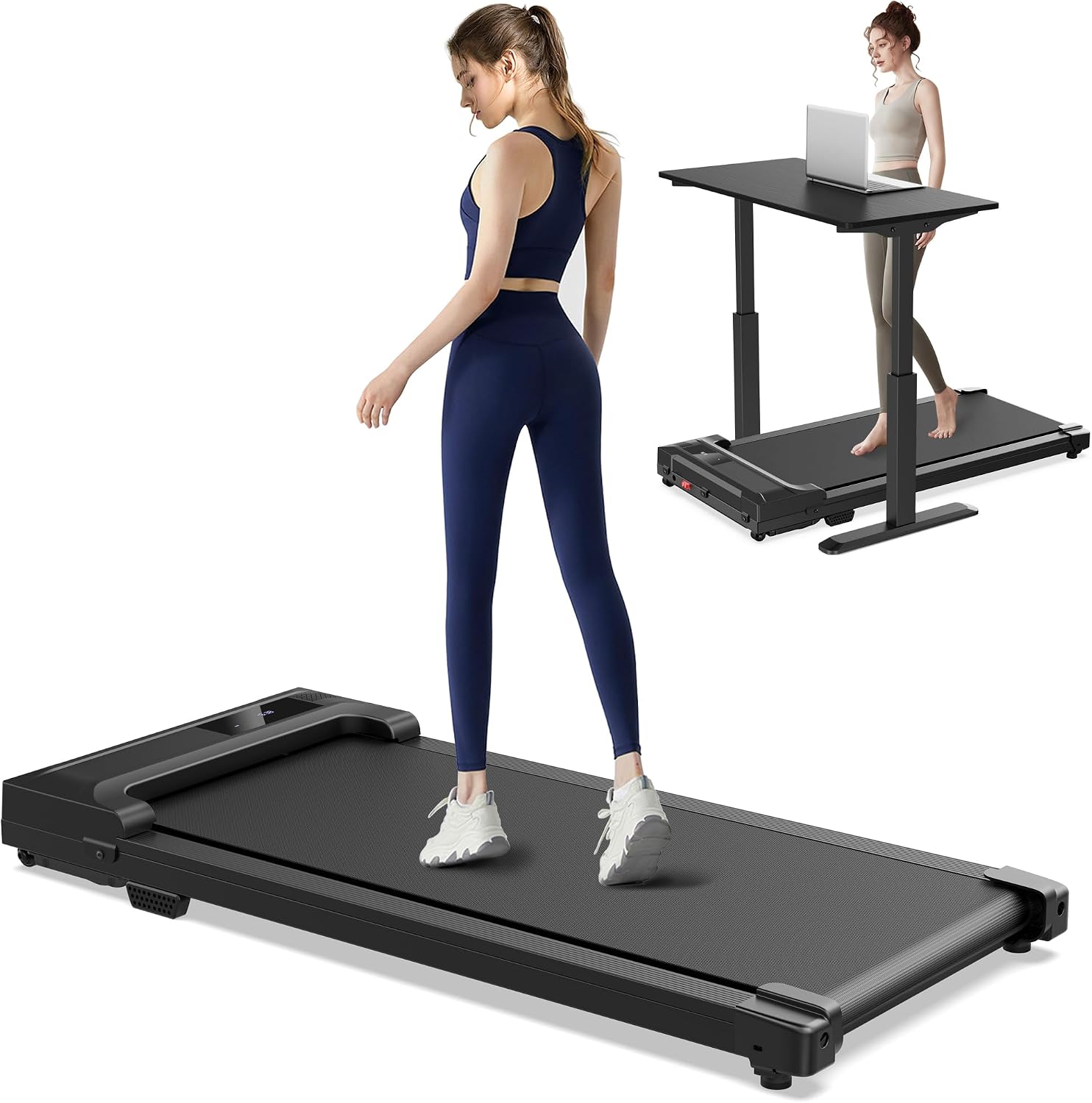 Detalle de Buztrio LF-X2D Walking Pad Treadmill, 0.6–4.0 mph, Remote Control