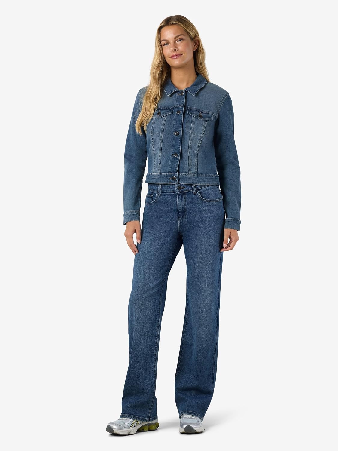Detalle de Noisy May Debra Denim Jacket Donna – Giubbotto jeans blu