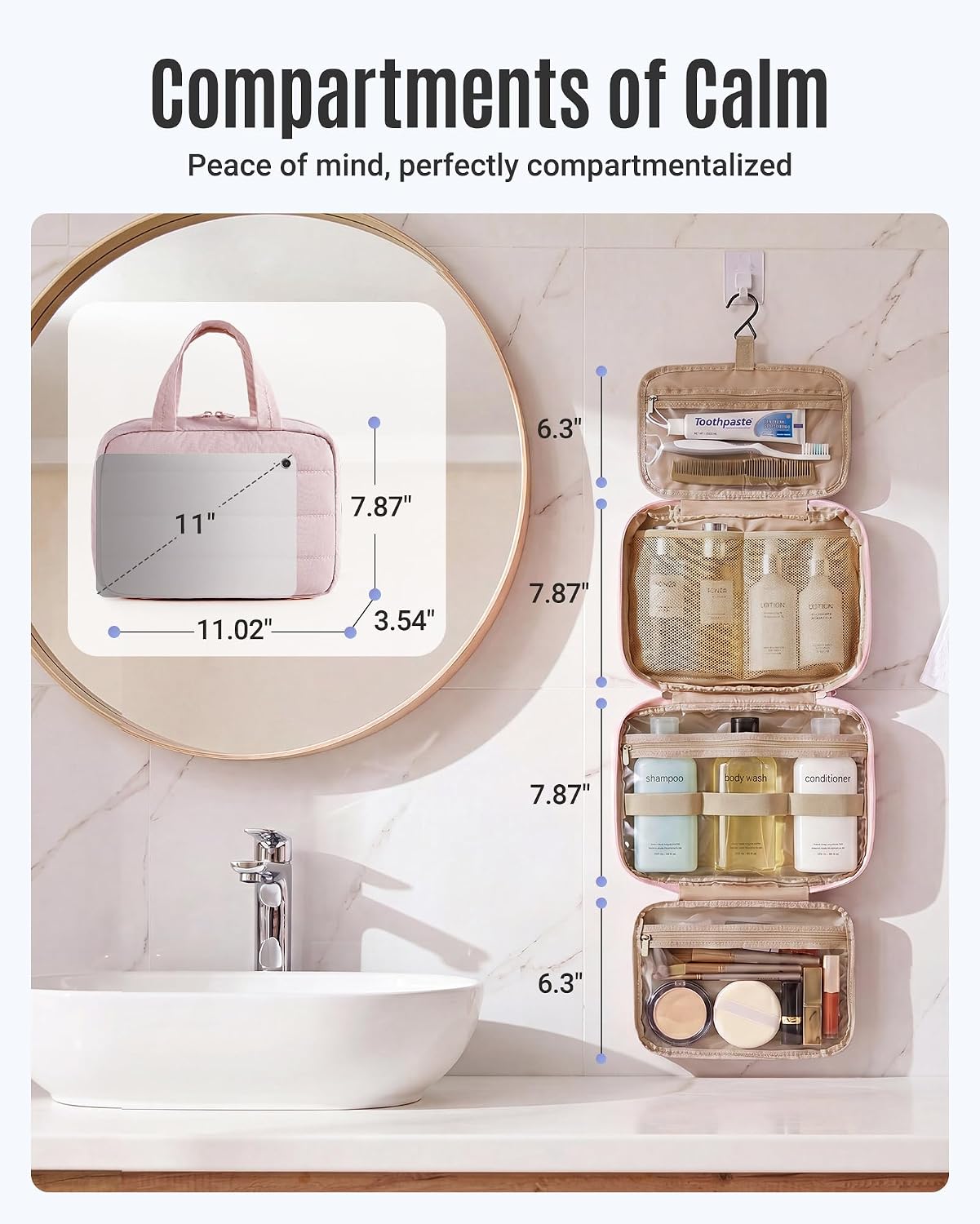 Detalle 2 de LIGHT FLIGHT Hanging Toiletry Bag