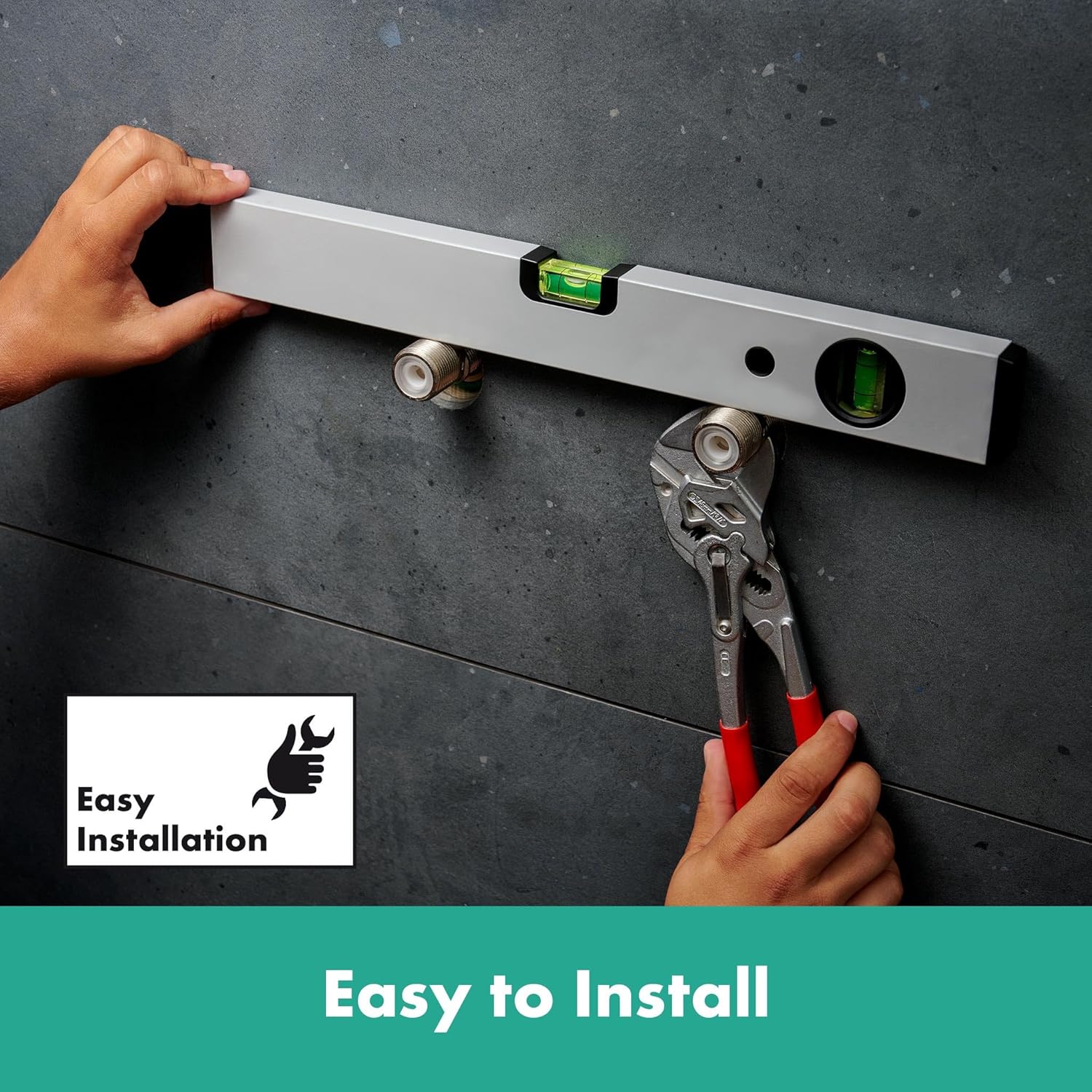 Thumbnail 1 de Hansgrohe Ecostat Element Duschthermostat Aufputz – EcoStop+, SafetyStop bei 40°C, Chrome (13346000)