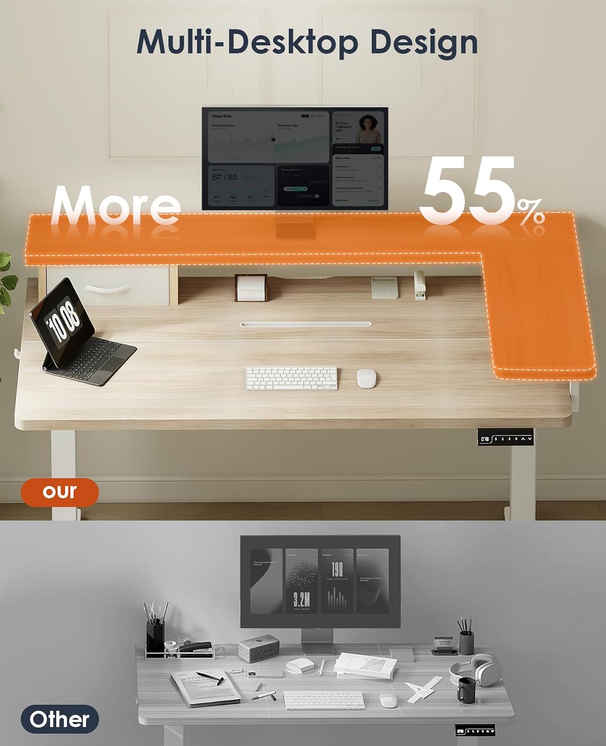 Detalle 2 de OffiGo Standing Desk 120cm electric