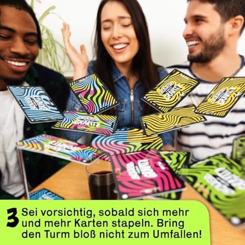 Detalle 2 de Big Potato Cards vs Gravity – Das Hacken-und-Balancier-Partyspiel für 2–8 Spieler