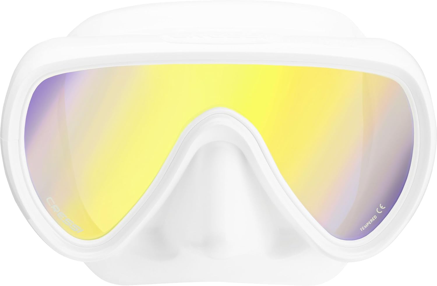 Detalle de Cressi Depuis 1946 - Honey, Masque Compact pour Femmes : silicone souple et verre ultra transparent, grand champ de vision