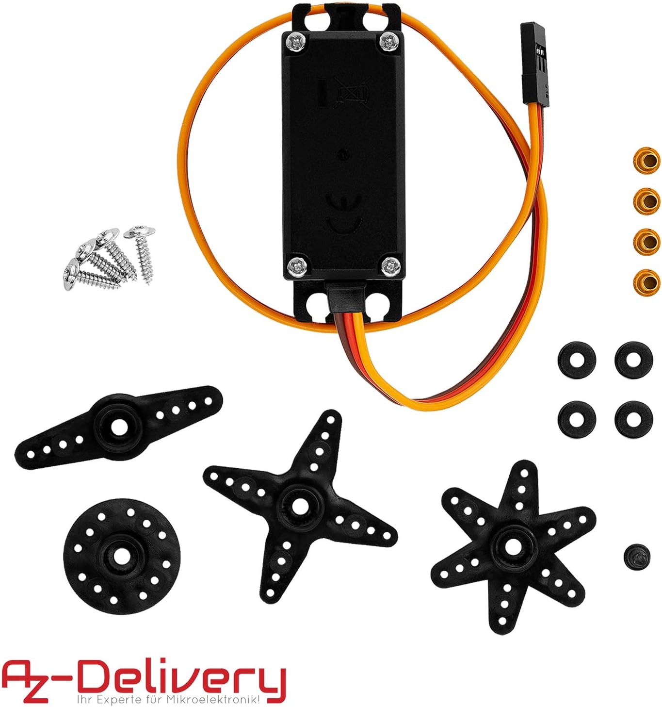 Thumbnail 2 de AZDelivery 3x MG995 servomoteur numérique micro pour hélicoptère RC et projets Arduino/Raspberry Pi