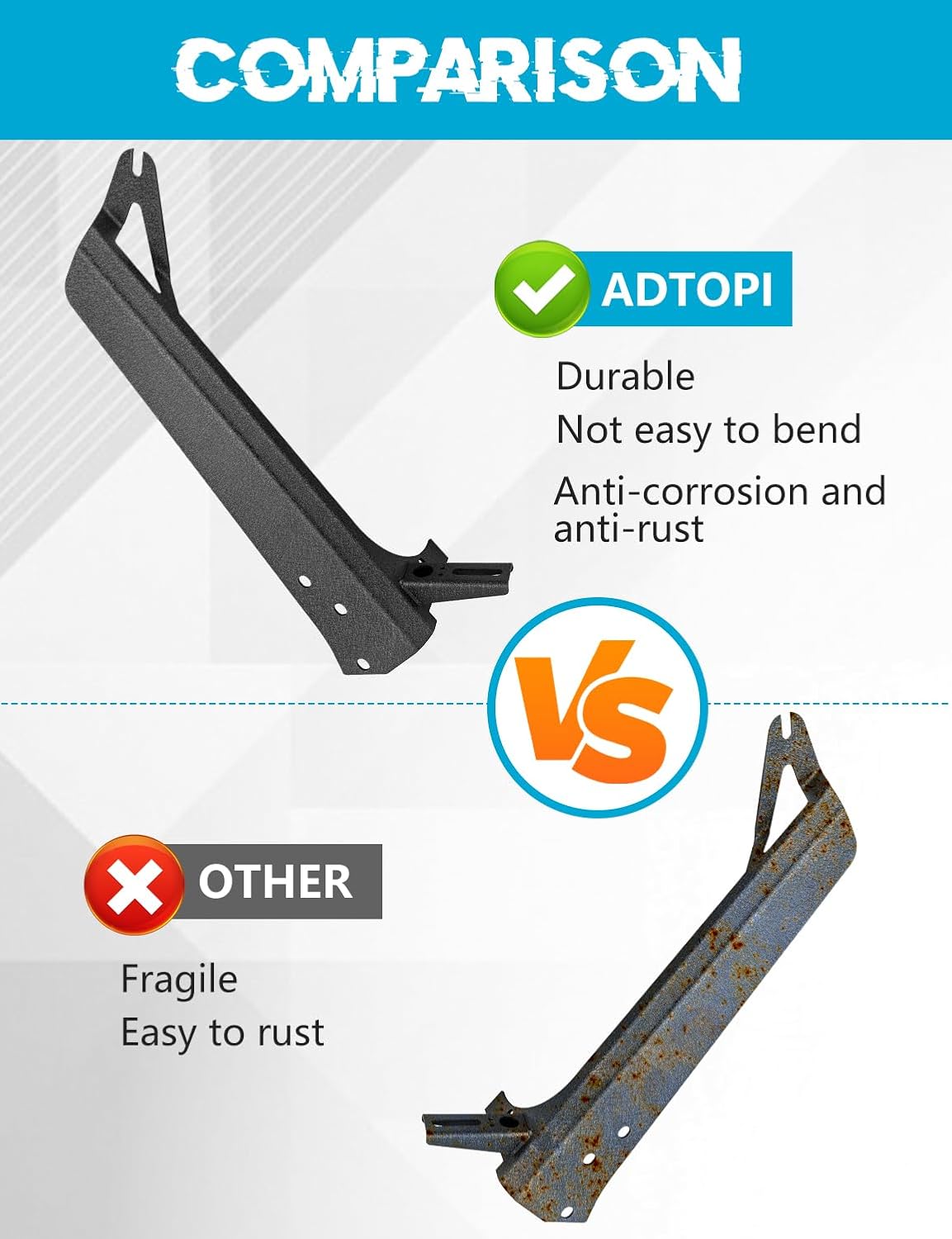 Thumbnail 6 de ADTOPI Windshield Light Bar Mount, 50-inch