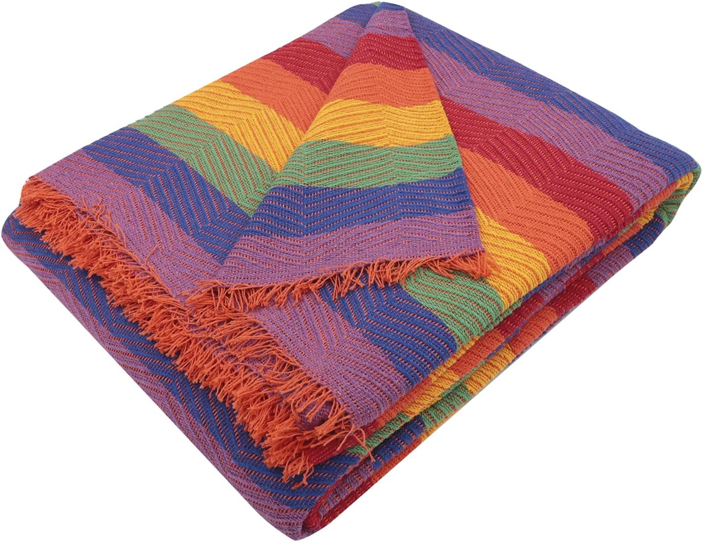 Detalle de Mercury Textil Colcha Multiusos 230x260 Naranja