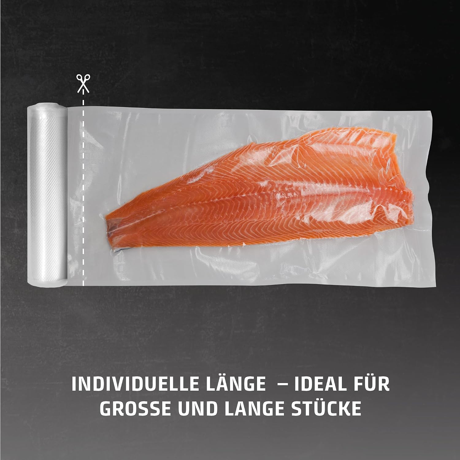 Detalle 2 de CASO 8 Sterne Profi-Vakuumfolienrollen 20 x 600 cm – 2 Rollen, BPA-frei, 150 µm
