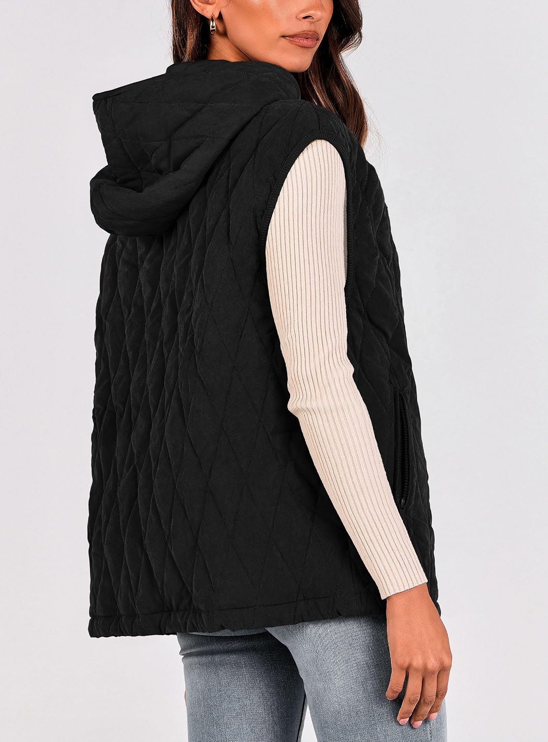 Detalle 2 de PRETTYGARDEN Women's 2026 Hooded Vest