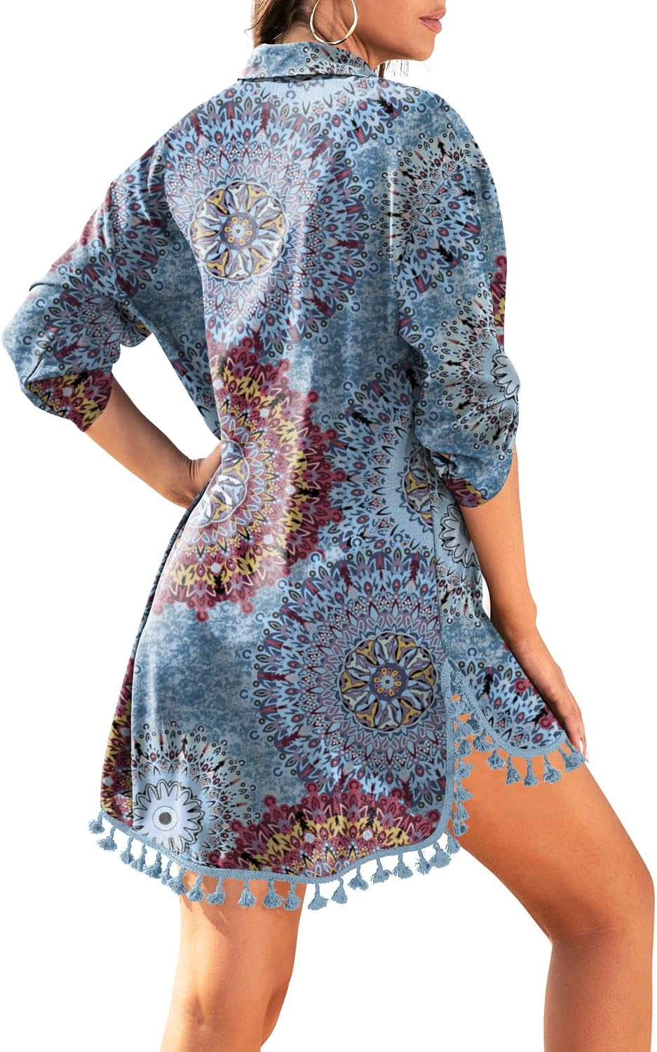 Detalle de Yincro Swimsuit Cover-Up Shirt, Polyester
