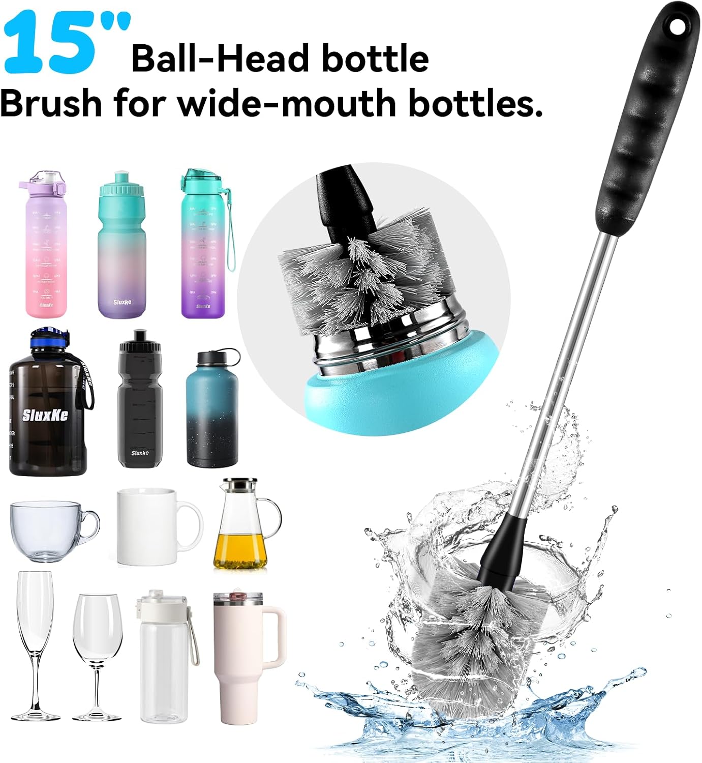 Thumbnail 2 de TOOUT 4 Pack Bottle Brush Set