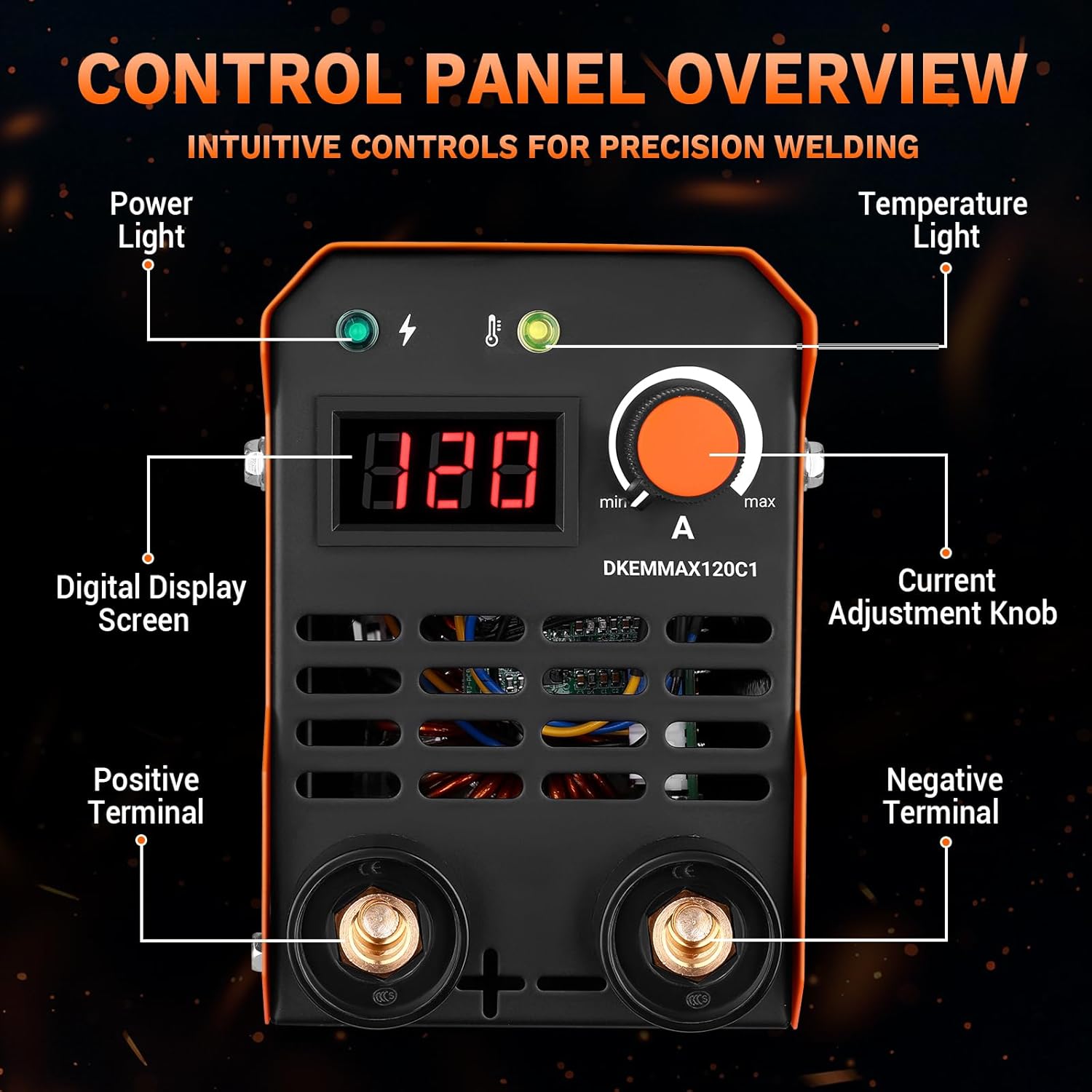 Thumbnail 3 de DEKO Saldatrice Inverter Elettrodo 220V 120A: MMA ARC Welder portatile per fai da te e riparazioni casalinghe