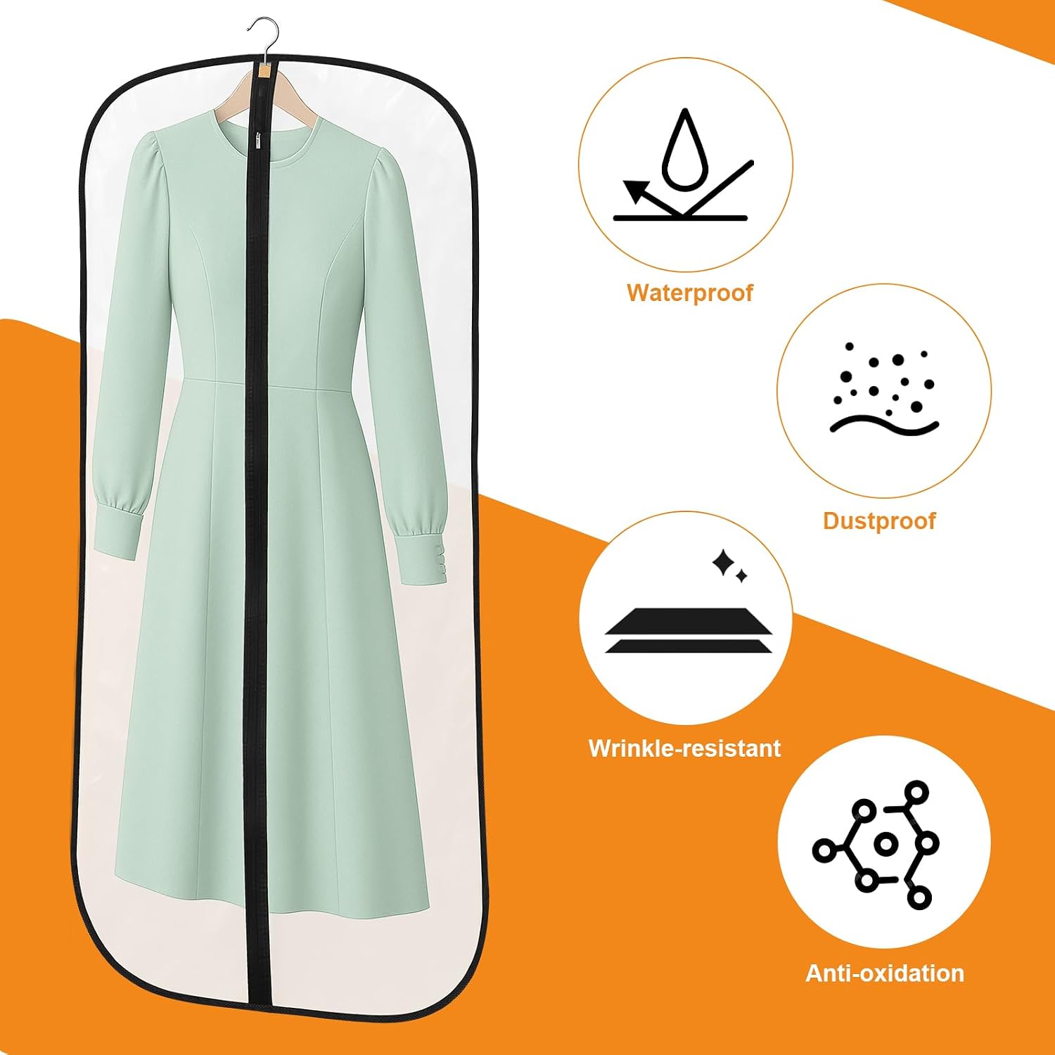 Thumbnail 3 de Dntorx 12 Garment Bags 60 x 120cm