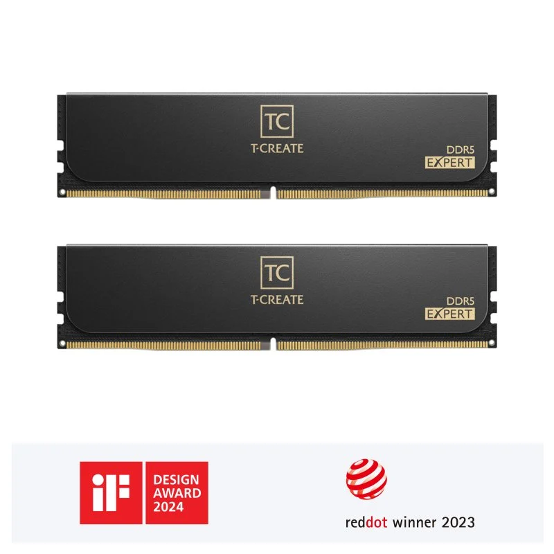 Detalle de Memoria RAM Team Group T-Create Expert DDR5 6000MHz 32GB (2x16GB) CL38 – AMD EXPO e Intel XMP