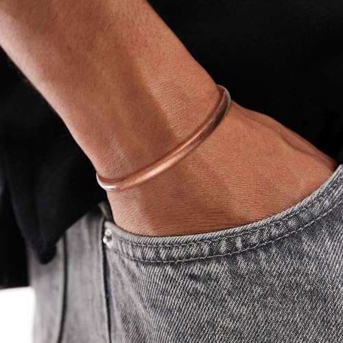Detalle de Aretas Bracciale in rame: puro rame, design classico per uomo e donna