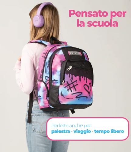 Thumbnail 6 de Seven Zaino Scuola Dual Detach: 2-in-1 zaino e zainetto per ragazze, rosa/azzurro