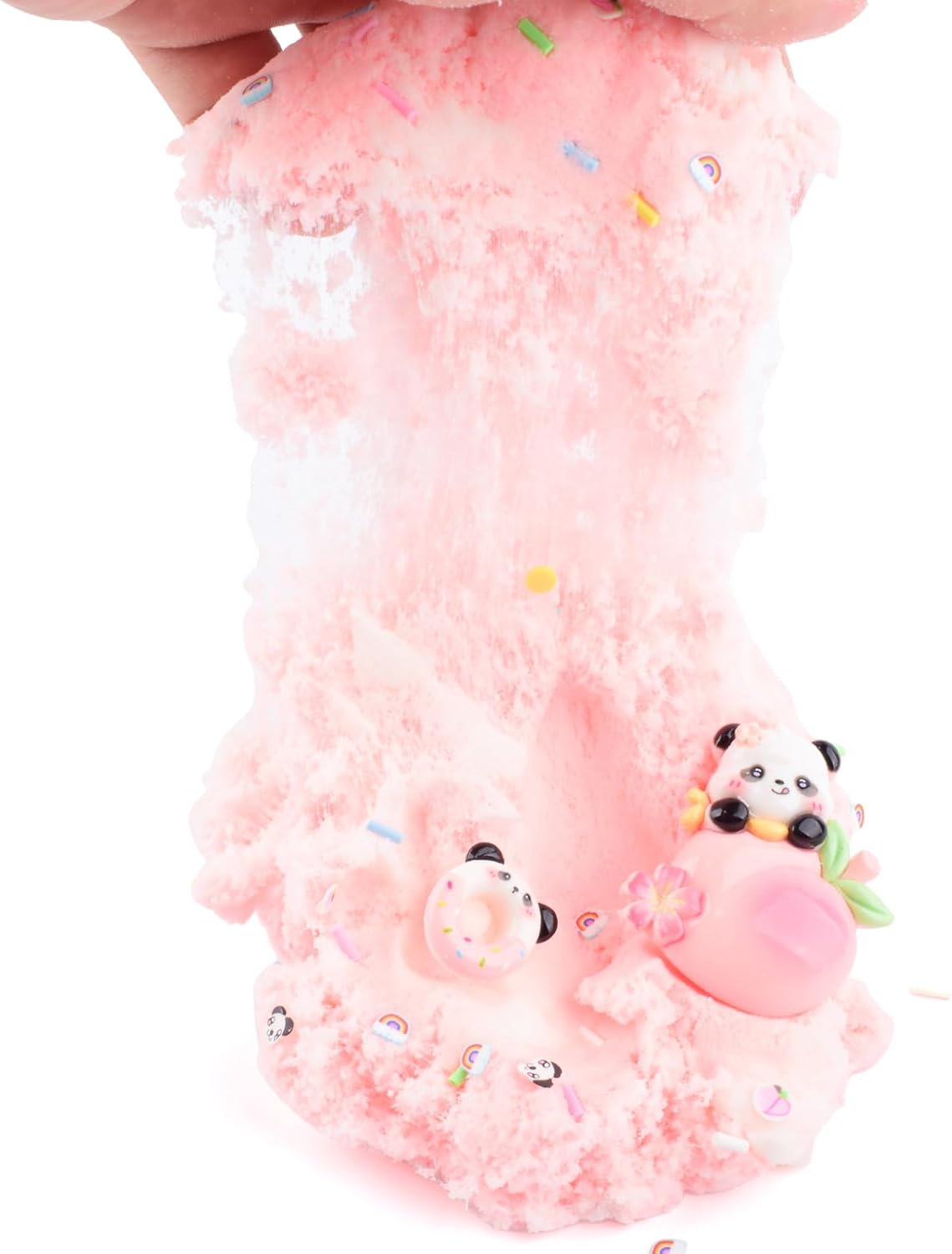Thumbnail 6 de Peach Cloud Slime Kit with Panda Add-Ins: Soft, Scented Cloud Slime for Kids