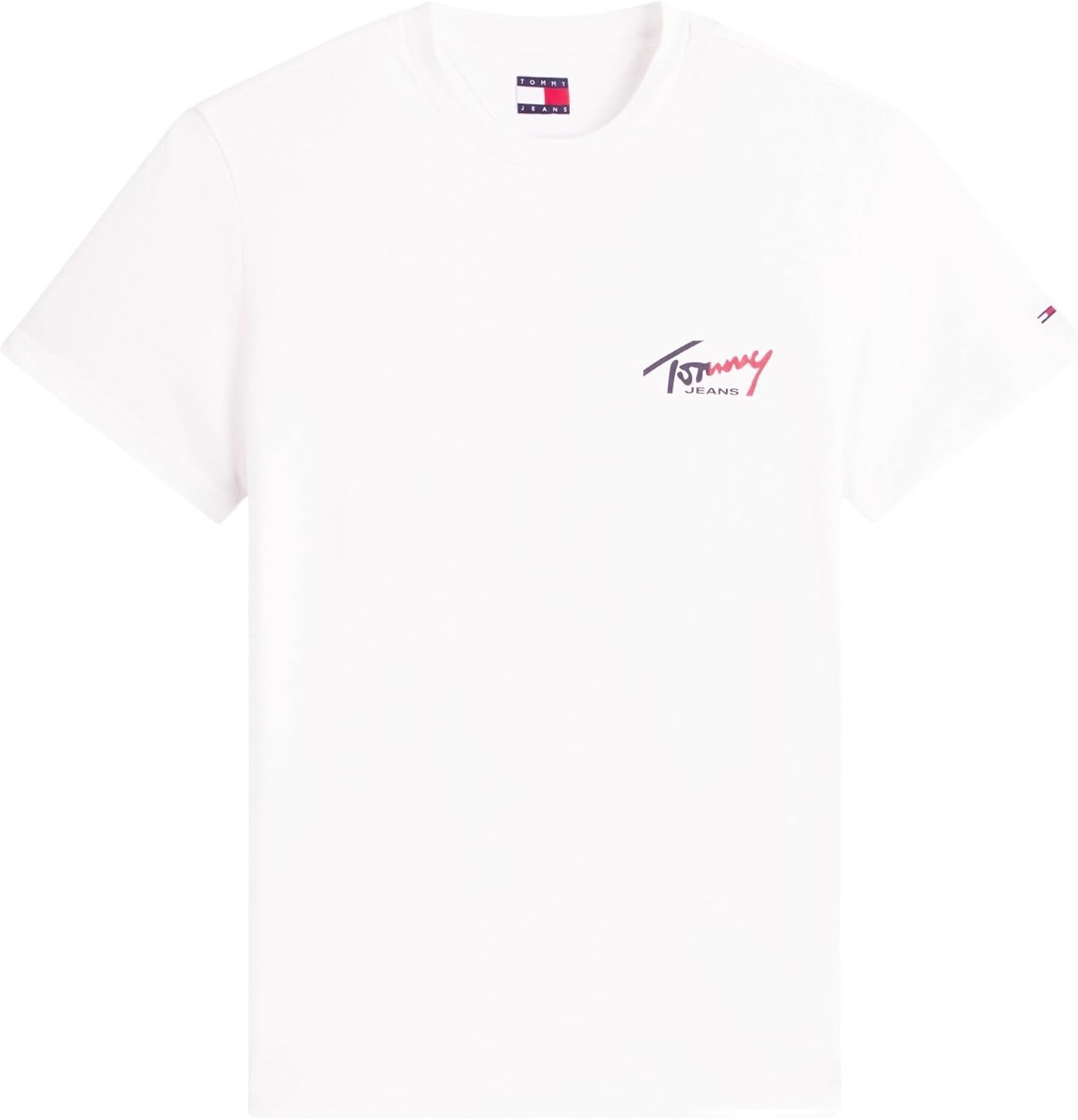 Detalle de Tommy Jeans TJM Slim Sign Chest SS Tee Ext Dm0dm22538 T-Shirt S/S Homme