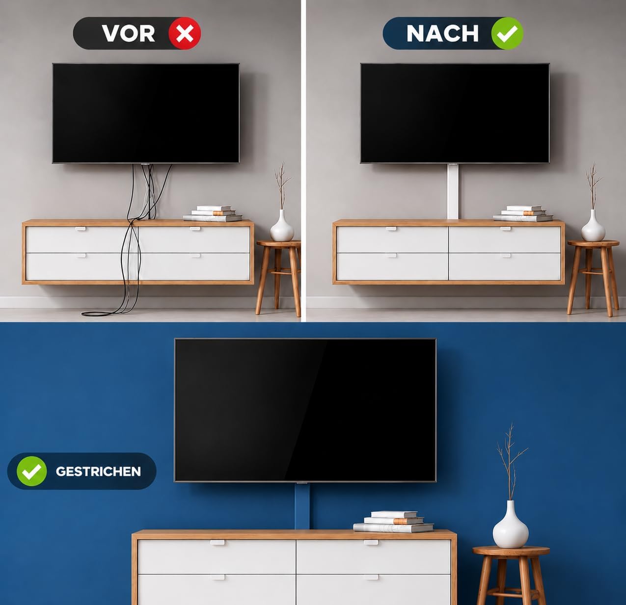 Thumbnail 6 de shinfly TV Kabelkanal 0,4m Weiß